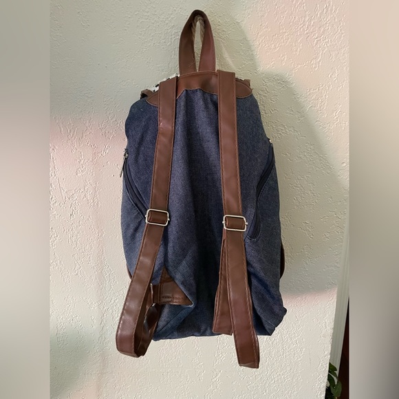 Denim/Lace Backpack - Picture 2 of 5